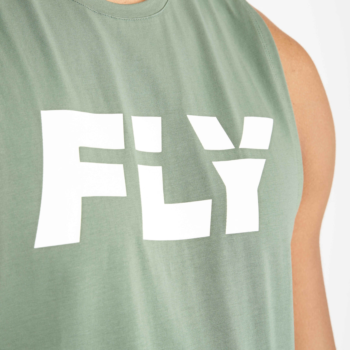 Fly Big Logo Tank Green