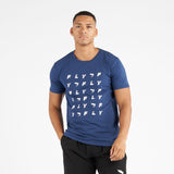 Fly Monogram Tee Navy