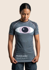 Adapt Jiu-Jitsu Womens Neutonic x Adapt Comp Team Rash Guard Gunmetal Grey