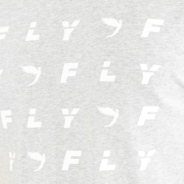Fly Monogram Tee Grey