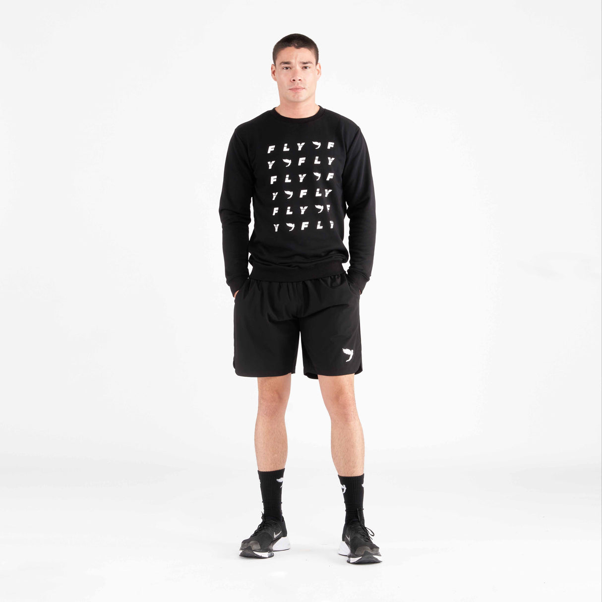 Fly Monogram Jumper Black