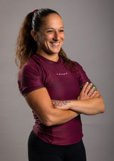 Adapt Jiu-Jitsu Womens Prism Rash Guard Maroon