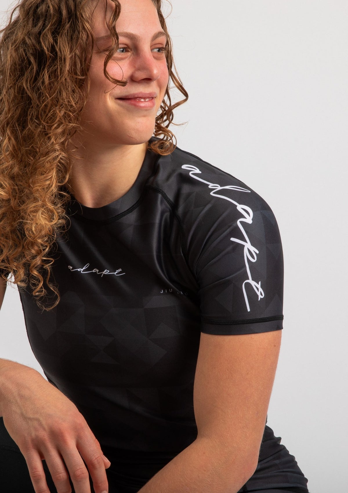 Adapt Jiu-Jitsu Womens Prism Rash Guard Black