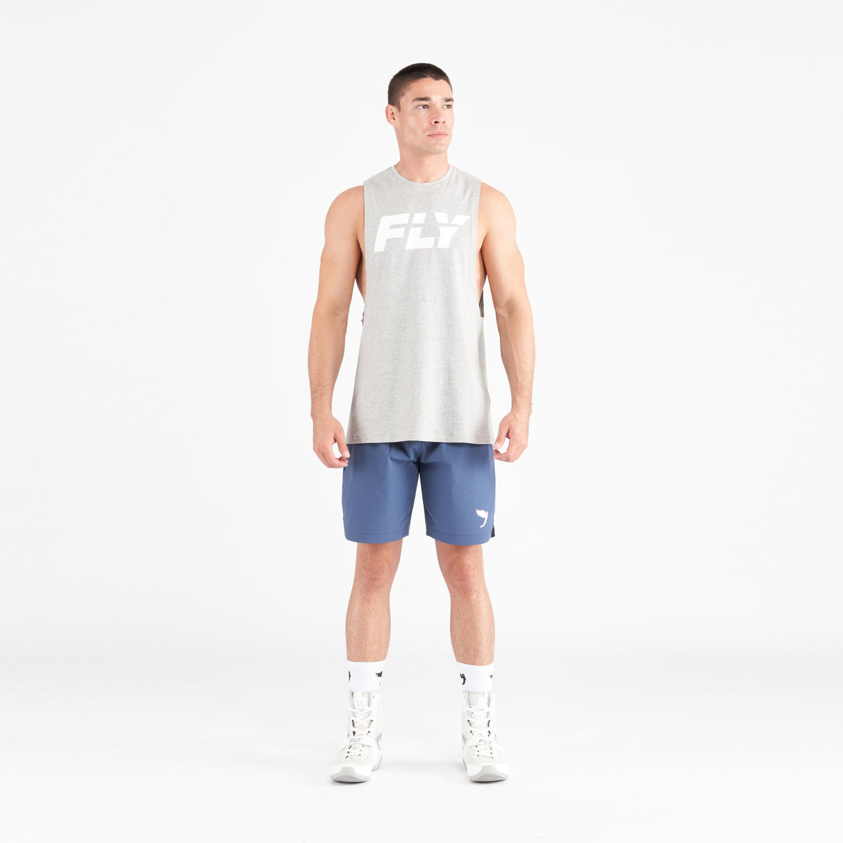 Fly Big Logo Tank Grey