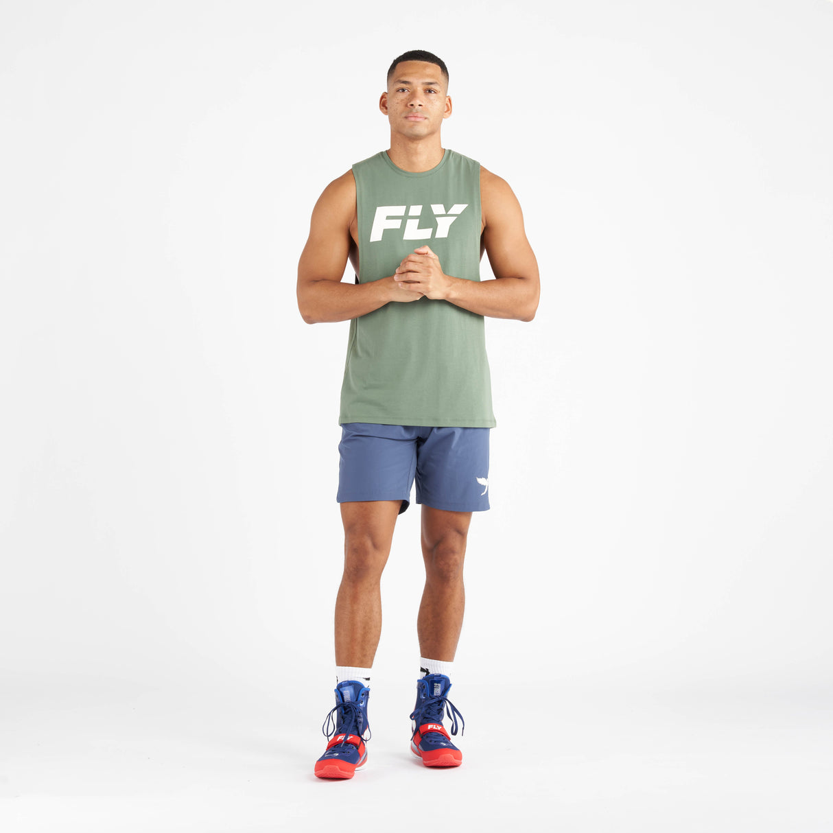 Fly Big Logo Tank Green