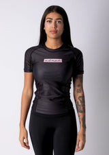 Adapt Jiu-Jitsu Womens Original Rash Guard Pink on Black