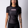 Adapt Jiu-Jitsu Womens Original Rash Guard Pink on Black