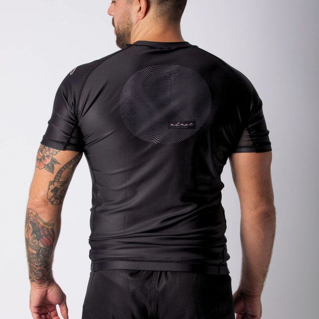 Adapt Jiu-Jitsu Mens Original Rash Guard Pink on Black