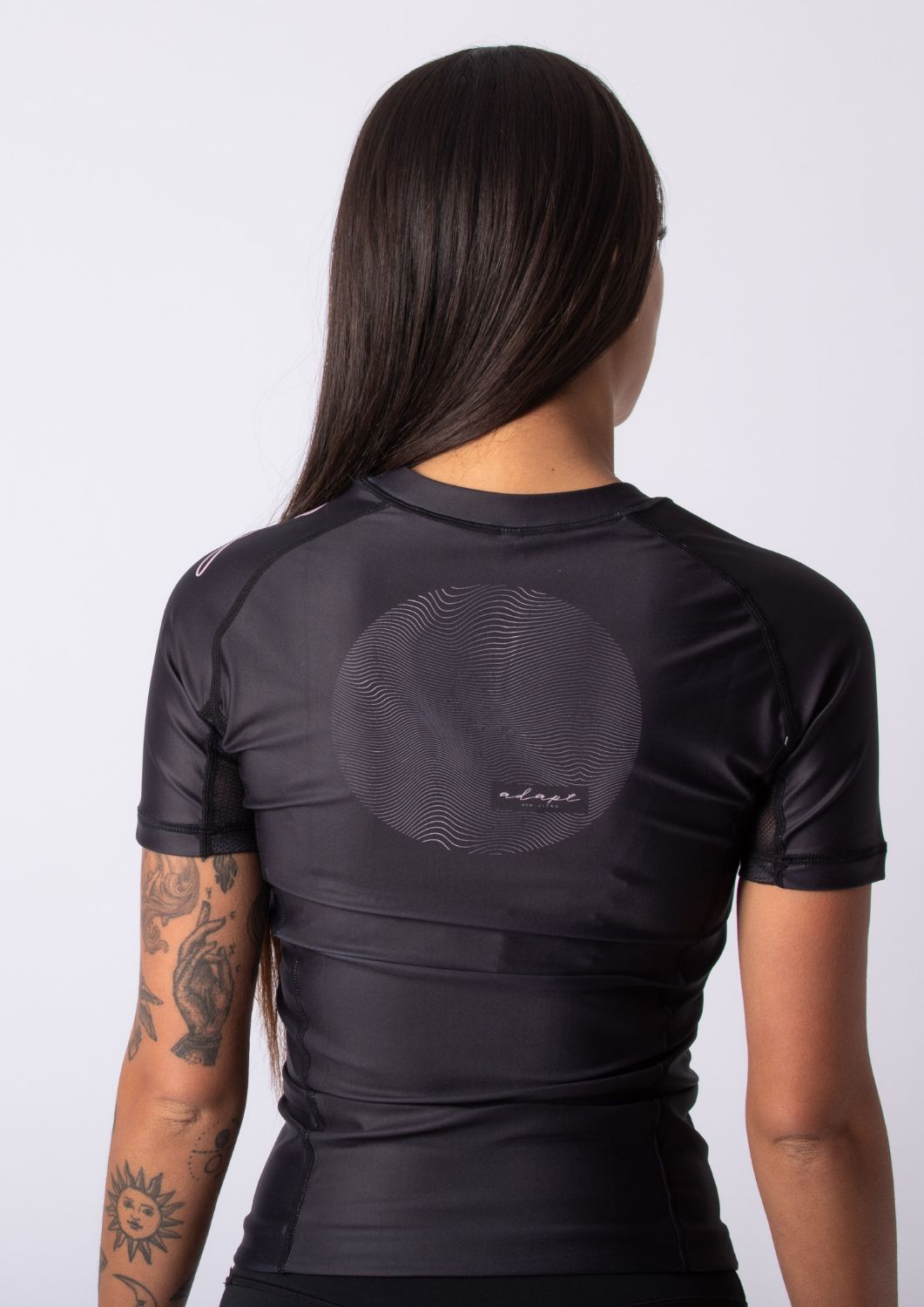 Adapt Jiu-Jitsu Womens Original Rash Guard Pink on Black
