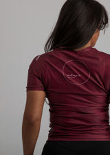 Adapt Jiu-Jitsu Womens Prism Rash Guard Maroon