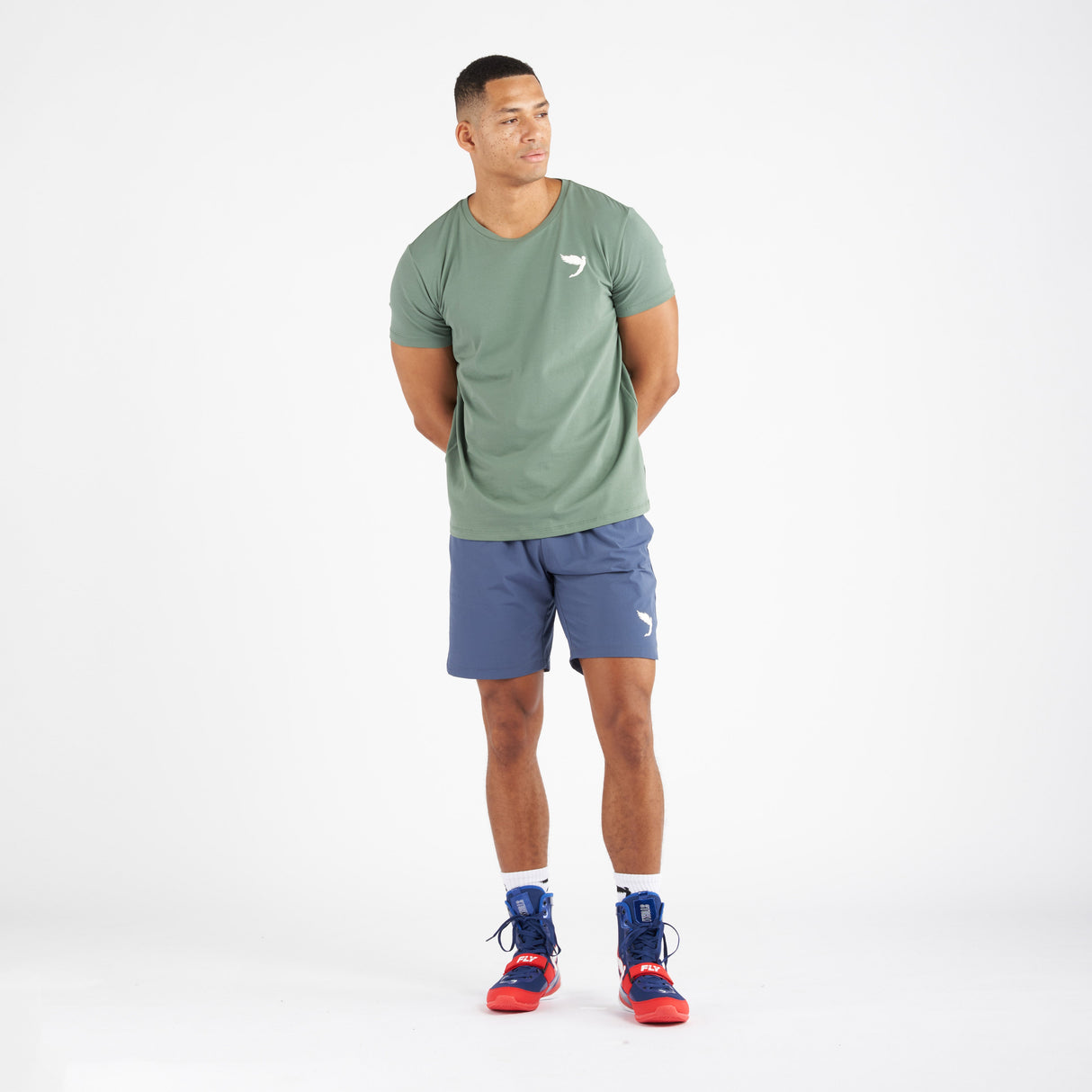 Fly Small Logo Tee Green