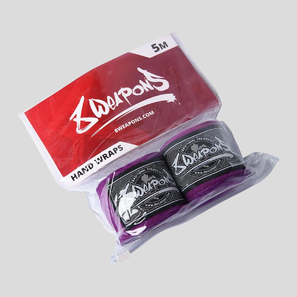 8 Weapons 5m Hand Wraps Purple