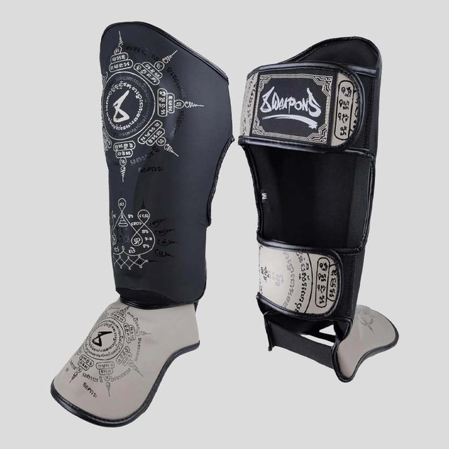 8 Weapons 8 Ways Yant Shin Guards Black/Sand