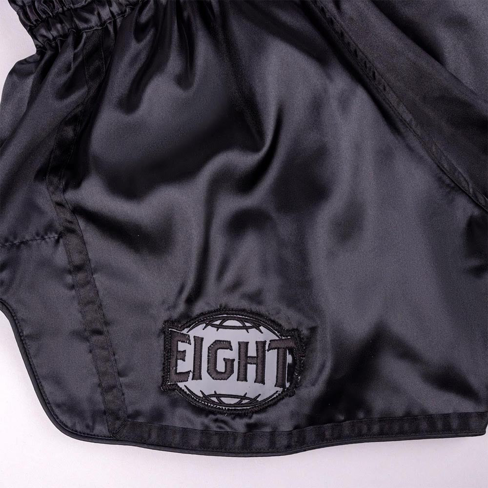 8 Weapons Bangkok Muay Thai Shorts Black/Black