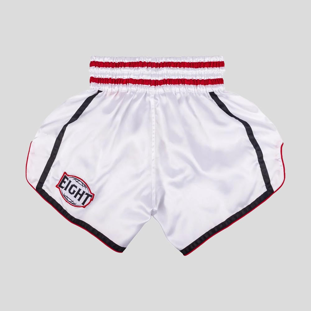 8 Weapons Bangkok Muay Thai Shorts White/Black