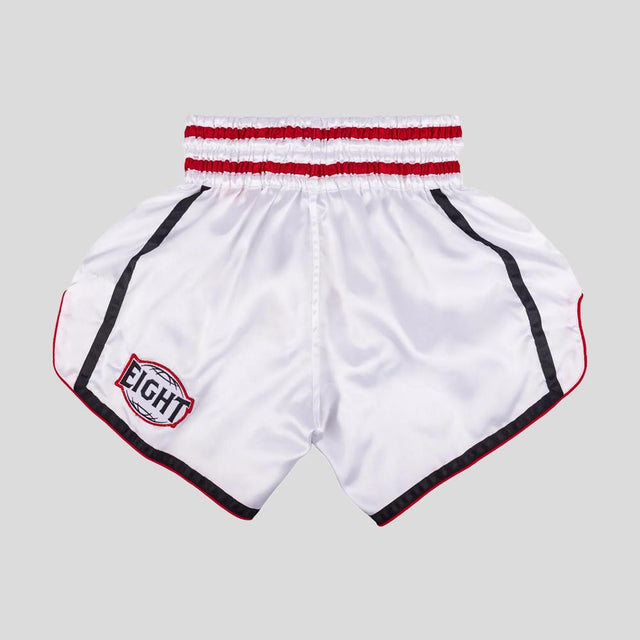 8 Weapons Bangkok Muay Thai Shorts White/Black