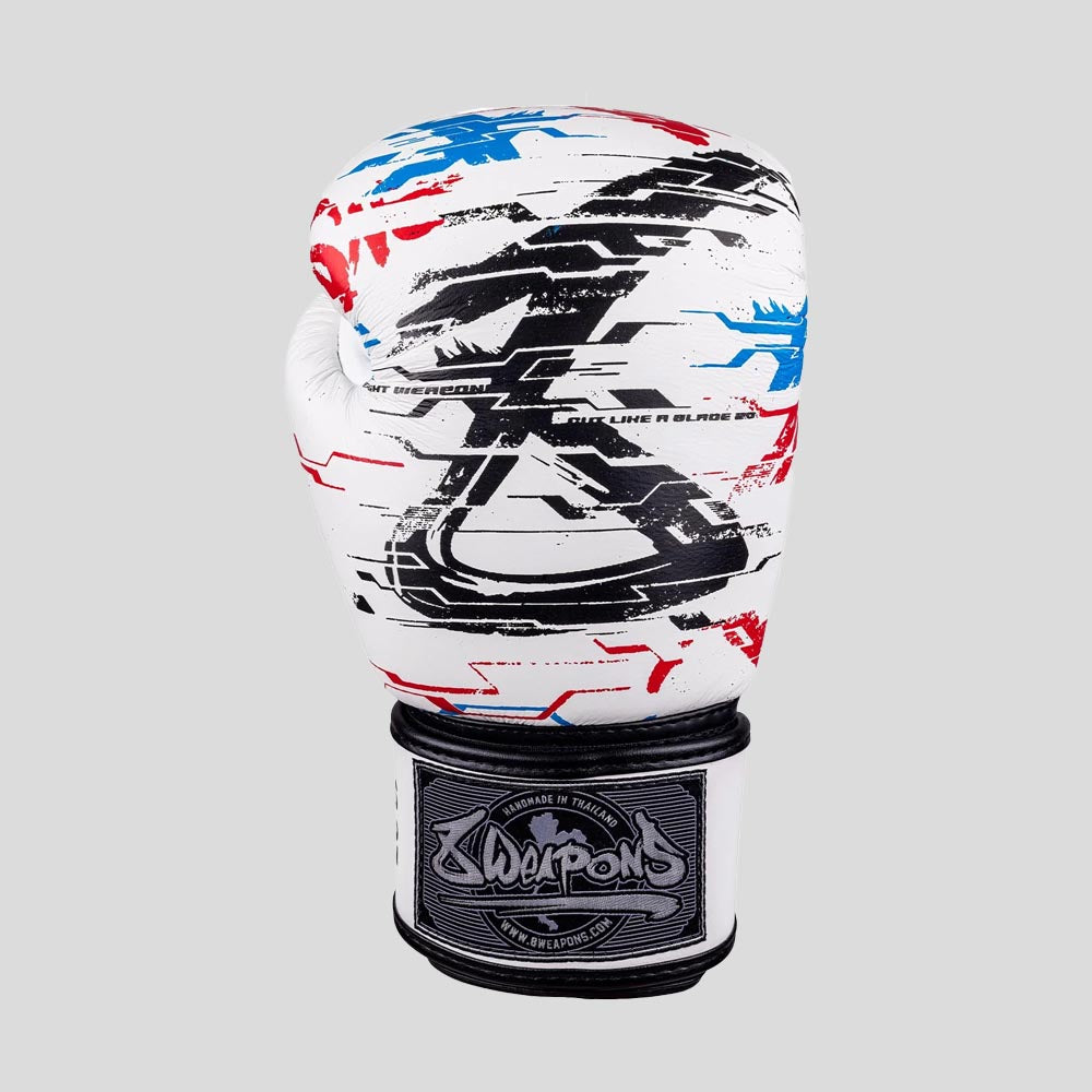 8 Weapons Cut Like a Blade 2.0 Boxing Gloves White