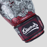 8 Weapons Hanuman Yant Boxing Gloves Black/Red
