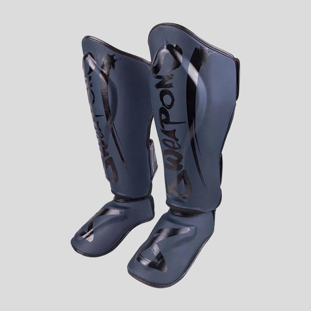 8 Weapons Unlimited 2.0 Shin Guards Navy/Black