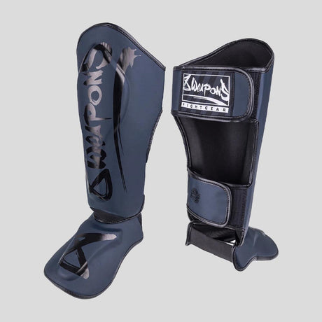 8 Weapons Unlimited 2.0 Shin Guards Navy/Black