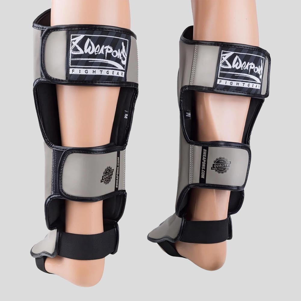 8 Weapons Unlimited 2.0 Shin Guards Sand/Black