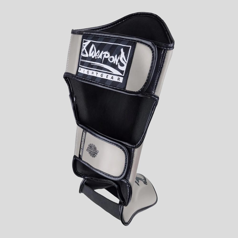 8 Weapons Unlimited 2.0 Shin Guards Sand/Black