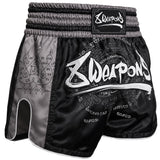 8 Weapons 8 Ways Yant 2.0 Muay Thai Shorts Black/Black