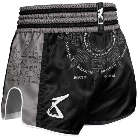 8 Weapons 8 Ways Yant 2.0 Muay Thai Shorts Black/Black - view 2