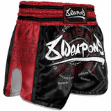 8 Weapons 8 Ways Yant 2.0 Muay Thai Shorts Black/Bordeaux