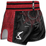 8 Weapons 8 Ways Yant 2.0 Muay Thai Shorts Black/Bordeaux - view 2