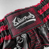 8 Weapons 8 Ways Yant 2.0 Muay Thai Shorts Black/Bordeaux - view 3