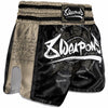8 Weapons 8 Ways Yant 2.0 Muay Thai Shorts Black/Sand