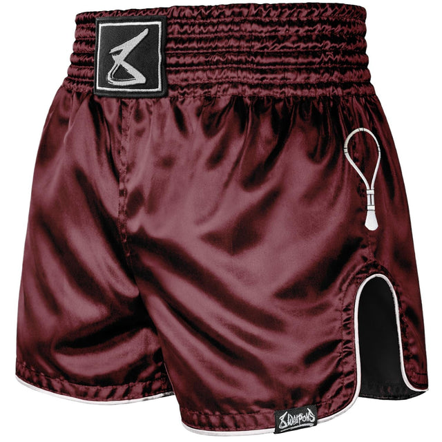8 Weapons Mongkol Muay Thai Shorts Wine Red