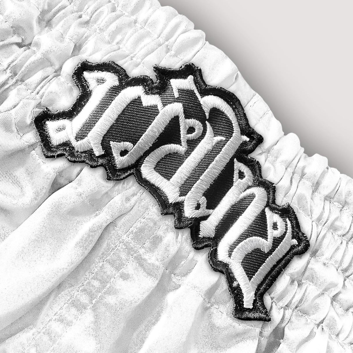 8 Weapons Mongkol Muay Thai Shorts White/Black - view 4