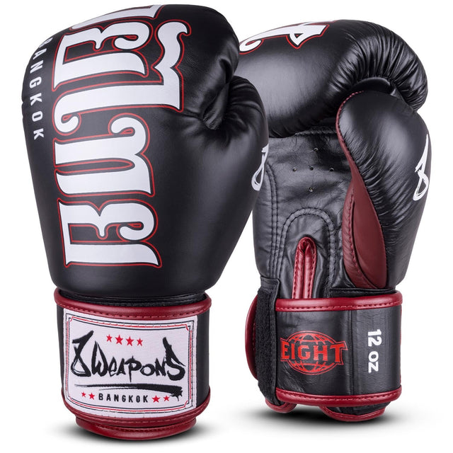 8 Weapons Bangkok Boxing Gloves Black/White