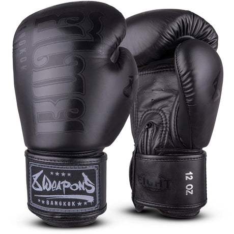 8 Weapons Bangkok Boxing Gloves Black/Black