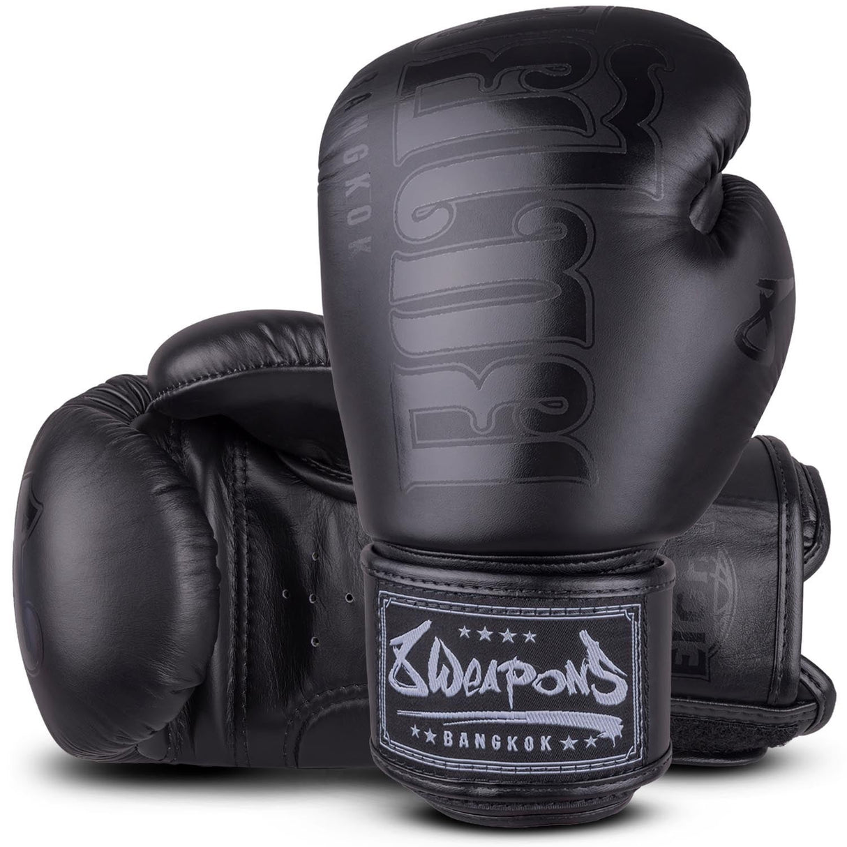 8 Weapons Bangkok Boxing Gloves Black/Black - view 2