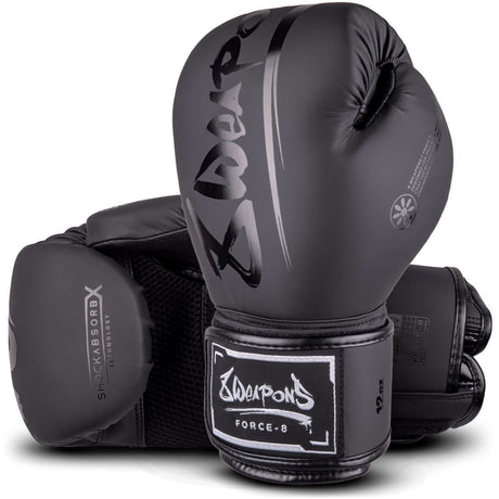 8 Weapons Force 8 Boxing Gloves Black/Black
