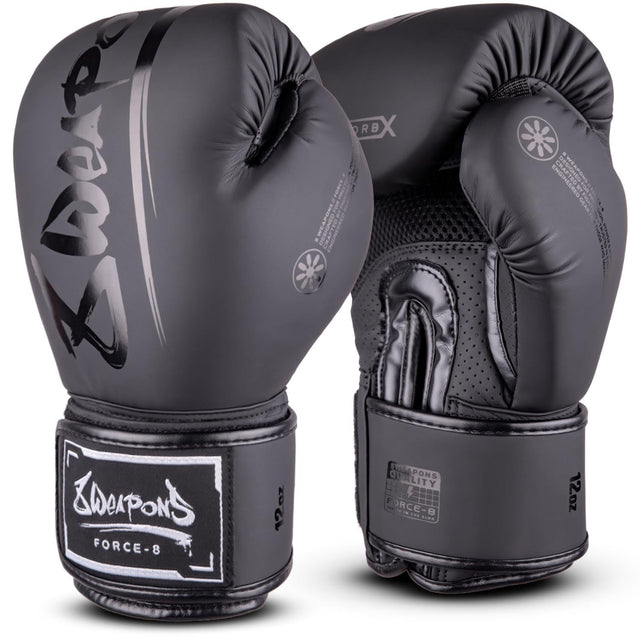 8 Weapons Force 8 Boxing Gloves Black/Black - view 2
