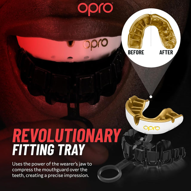 Opro Silver Grillz Self-Fit Mouth Guard Black/Silver