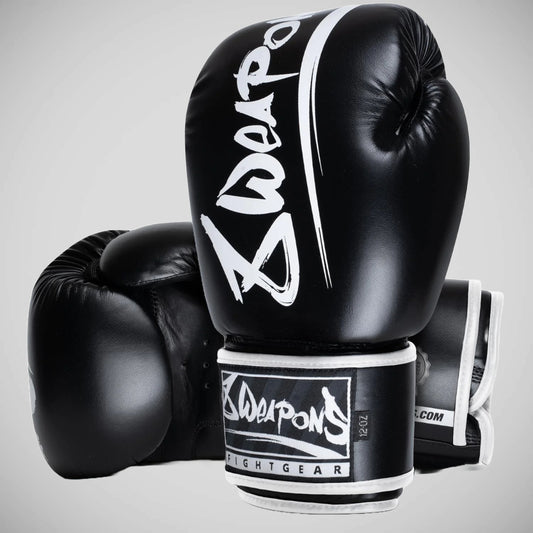 Black/White 8 Weapons Unlimited 2.0 Boxing Gloves