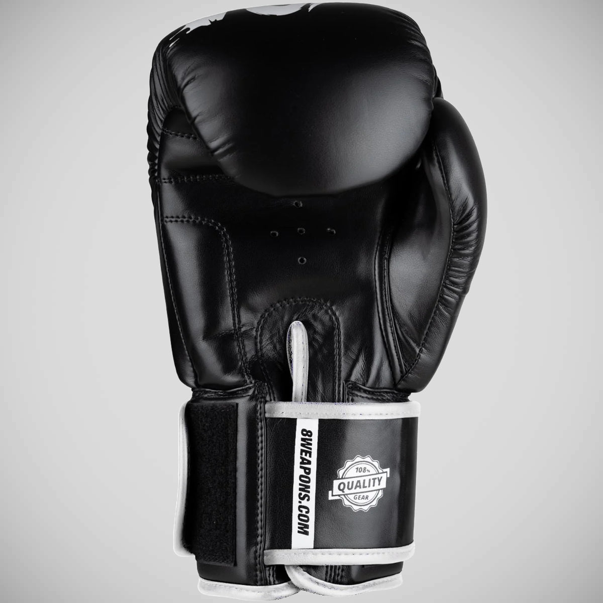 8 armas ilimitadas 2.0 luvas de boxe preto/branco