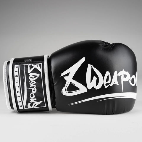Black/White 8 Weapons Unlimited 2.0 Boxing Gloves
