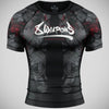 8 Weapons Frappe 2.0 Rash Guard Black / Red à manches courtes