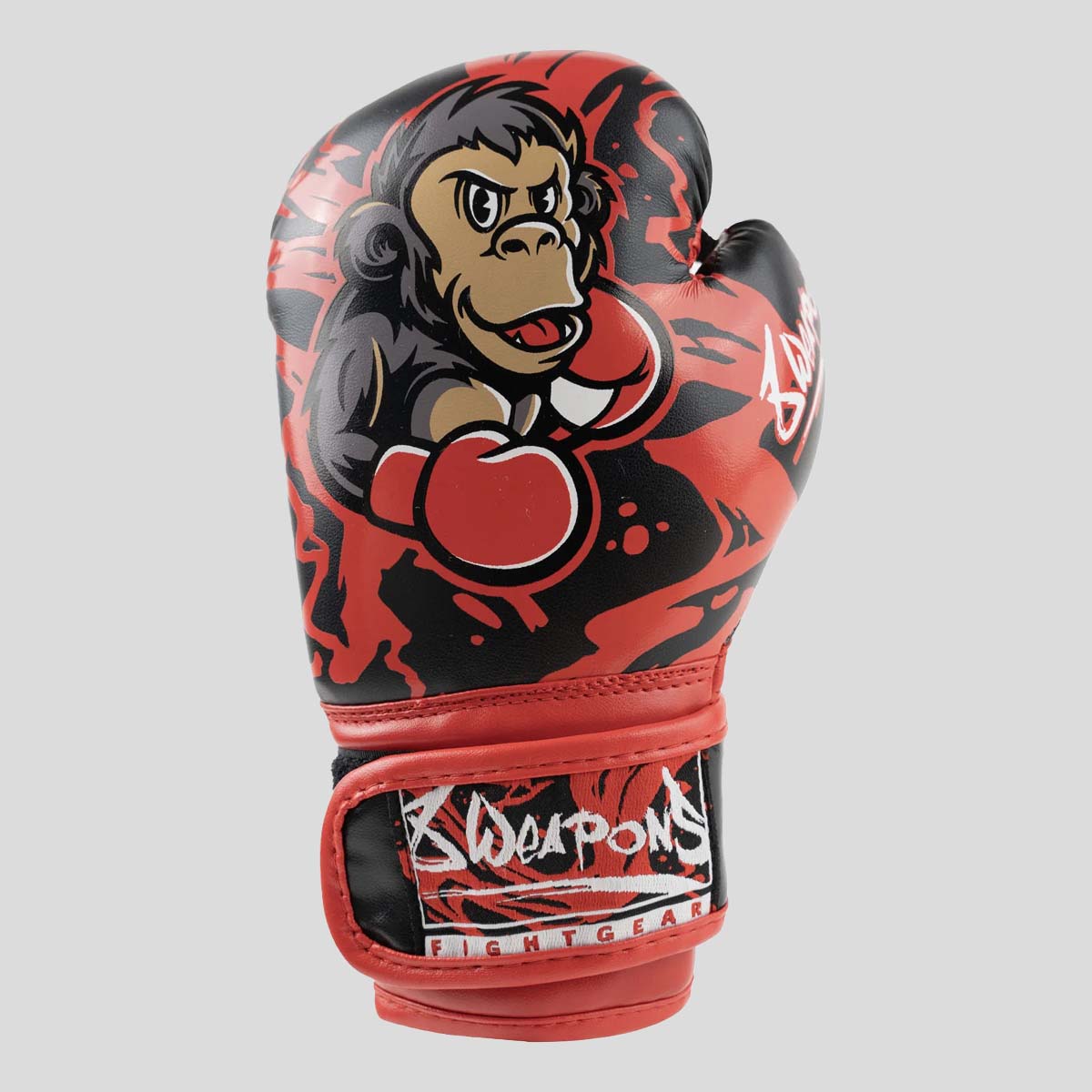 8 Weapons ジョーキッズボクシンググローブ黒/赤