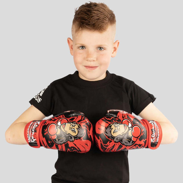 8 Weapons Joe Kids Boxing Gloves Black/Red