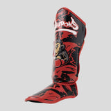 8 Weapons Joe Kids Shin Guards schwarz/rot