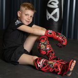 8 Weapons Joe Kids Shin Guards schwarz/rot