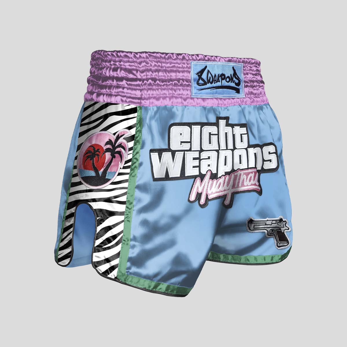 8 Weapons Miami Thai Muay Thai Shorts From Made4Fighters