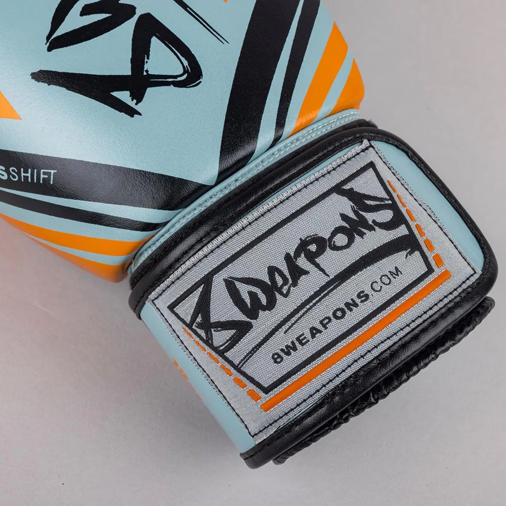 8 Weapons Schalten Sie die Boxhandschuhe Eisgrau/Orange